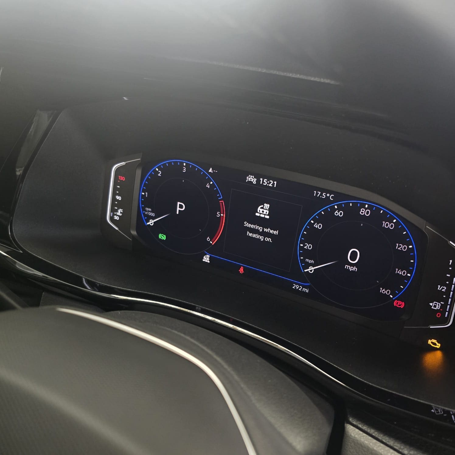 VW T6.1 with Golf Mk8 heated steering wheel retrofit in Birmingham
