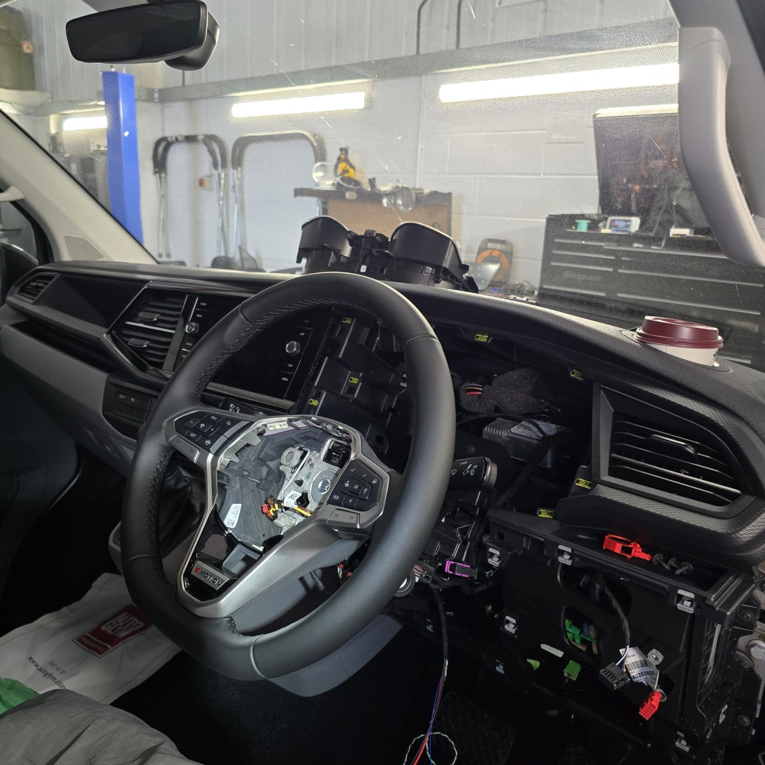 Full VW T6.1 dashboard tech upgrade in Coventry