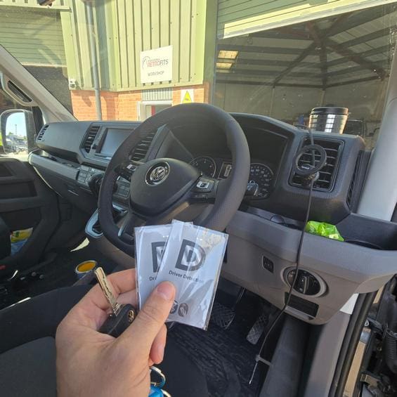 Thatcham-approved SmartTrack S5 GPS tracker retrofit in VW Crafter Coventry